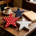thumbnail image 5 of 3pcs 4th Of July Decorations Wooden Stars, Red White Blue Wooden Star Decor, Patriotic Decorations for Home, 250th Anniversary Memorial Day Patriotic Gift Sign for Home Office Table Shelf, G, 5 of 9