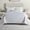 White, variant on Nestl Duvet Cover 5 Piece Set - 2 Pillow Shams and 2 Pillowcases - Ultra Soft Double Brushed Microfiber Hotel Quality - Twin (68"x90") - Gray