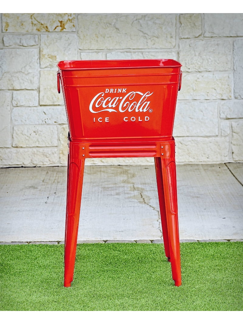 Leigh Country CP 98092 Red 42 Qt. Steel Coca-Cola Wash Tub With