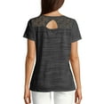 thumbnail image 4 of Hanes Women's Short-Sleeve Peasant Tee with Lace, 4 of 5