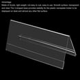 thumbnail image 4 of Uxcell 7 x 3.12inch Acrylic Desk Nameplate Holders,5Pcs Transparent Name Tent Holders, V-Shaped, 4 of 6