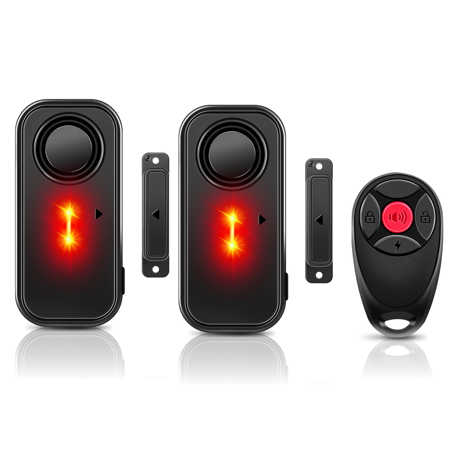 Door Alarms with Remote, GreenCycle 108dB Loud Door and Window Alarms for Pool, Anti-Theft Door Alarms for Kids Safety Home Store Garage Apartment Business Security IP66 Waterproof Indoor/Outdoor
