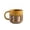 Yellow, variant on Wooowa Simple Glass Coffee Mug Durable Drinking Cup for Home Bedroom Office Daily Use