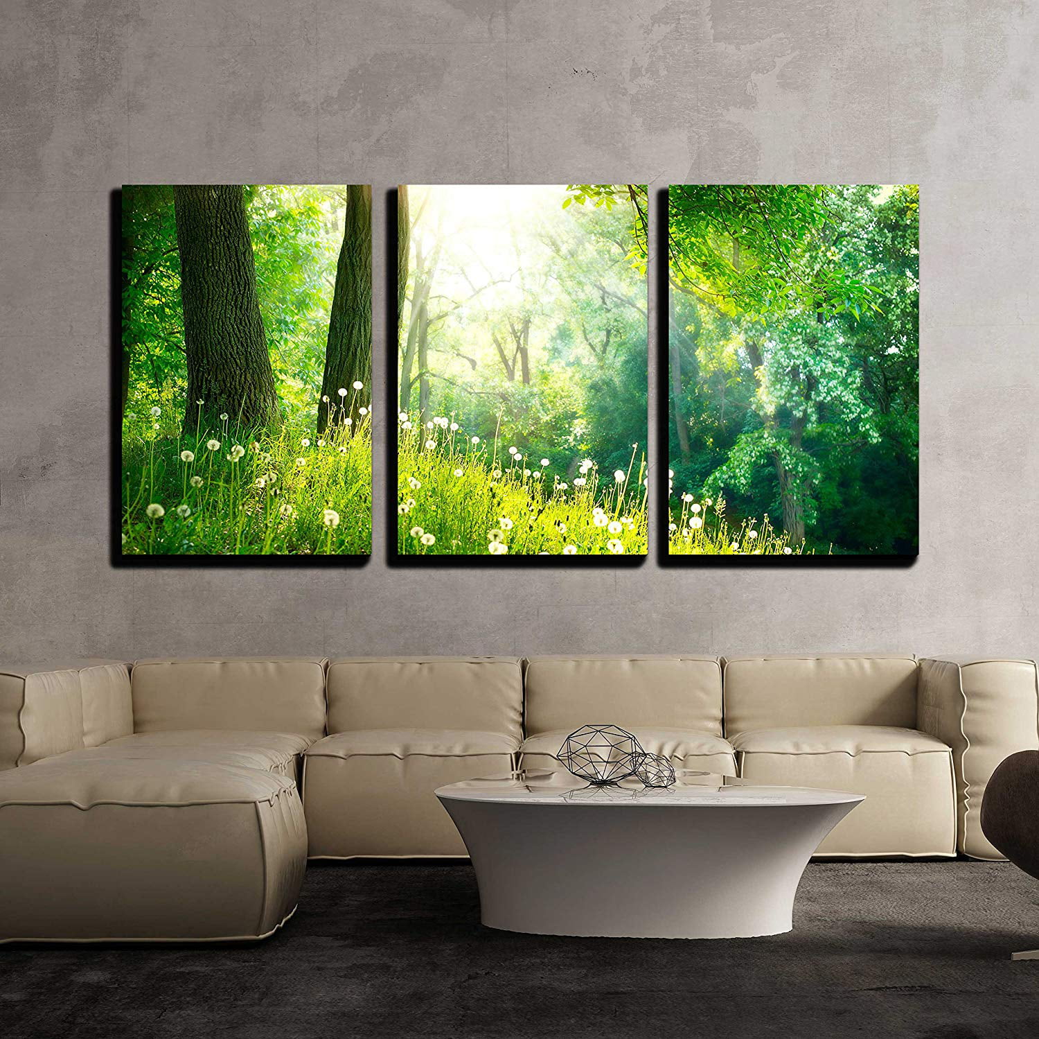 Wall26 - 3 Piece Canvas Wall Art - Spring Nature Beautiful Landscape