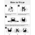 thumbnail image 7 of Posture Support Bras for Older Women Front Closure Cross Back Wireless Corrector Full Coverage Push Up Bralettes(Beige,XXL), 7 of 7