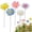 Pink, variant on 5 Pcs Colorful Metal Flower Garden Stakes 11.8 x 2.16 Inch, Durable Daisy Plug-in Yard Art for Patio Lawn and Backyard, Realistic Outdoor Garden Decoration, Outdoor Decorations and Accessories