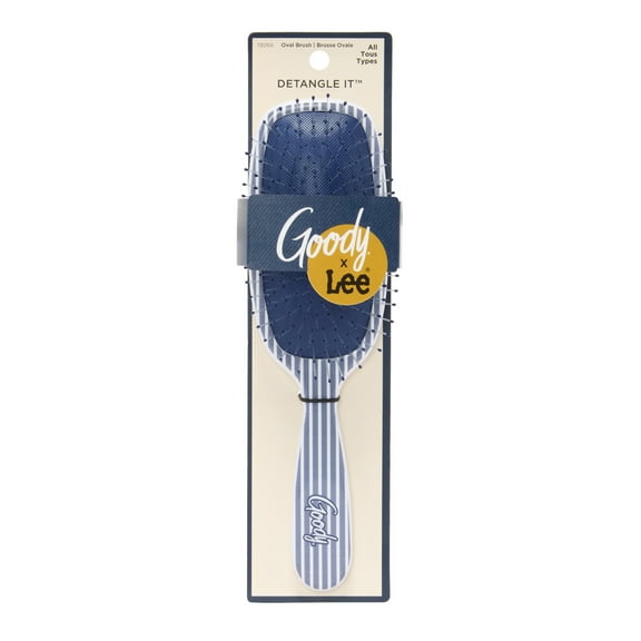 Goody Lee Oval Detangling Hairbrush with Ergonomic Design for All Hair Types