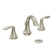 MOEN T6420BN Eva 8 in. Widespread 2-Handle High-Arc Bathroom Faucet Trim Kit in Brushed Nickel (Valve Not Included)