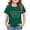 Green, variant on YunPes Girls School T Shirt Fourth Grade Back To School Short Sleeve Tops Elementary Student Summer Versatile Crewneck Tee Tops