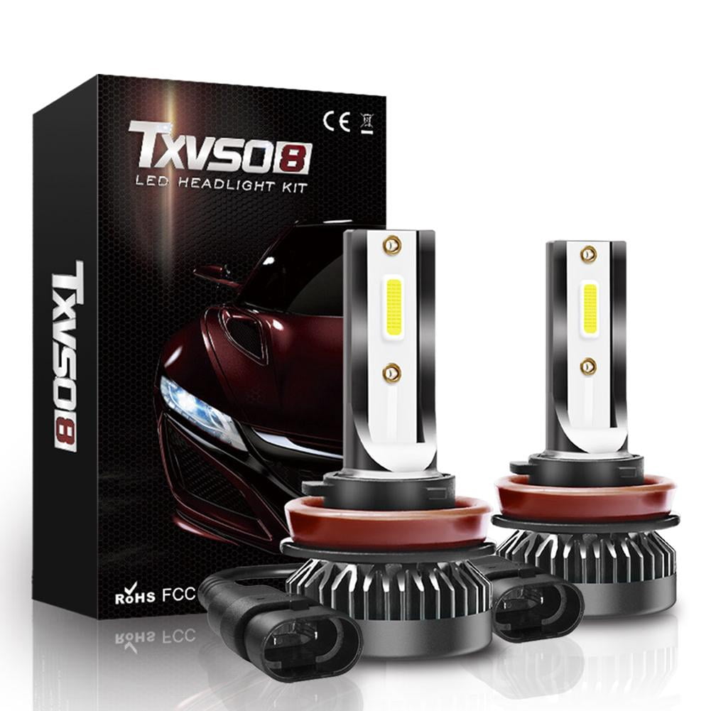 2x H11 H8 H9 LED Headlight High Low Beam Bulbs 110W 20000LM 6000K White for cars