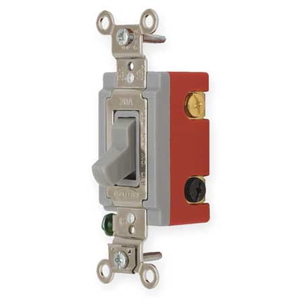 Hubbell Wiring Device Kellems Hbl1224gy Wall Switch 4 Way 120 277v 20a Gry Toggl