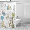 thumbnail image 3 of Cute Winnie The Pooh Shower Curtain 72x72 In With Snap Liner Waterproof Polyester Shower Curtain Bathroom, 3 of 9