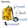 thumbnail image 5 of Daiia Ripe Yellow Lemon Vintage Canvas Backpack for Men and Women ,Hiking Backpack,Travel Laptop Bag for School,Large Capacity Backpack, 5 of 8