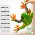thumbnail image 4 of Lifelike Green Frog Stuffed Animal - Soft & Cute Frog Plush Toy Doll Throw Pillow Birthday Gift-11'', 4 of 6