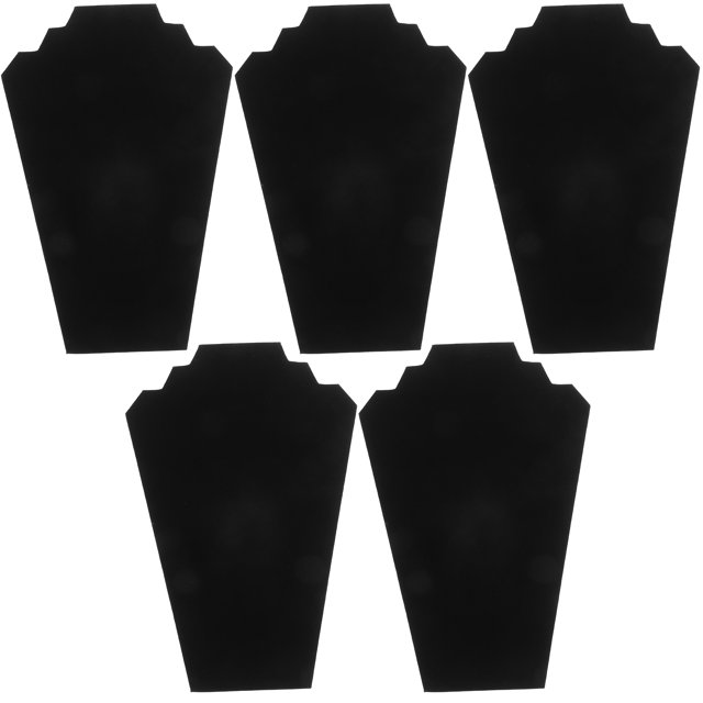 5 soportes para exhibir collares, vitrina de mesa para collares, soporte para exhibir cadenas de cuello.