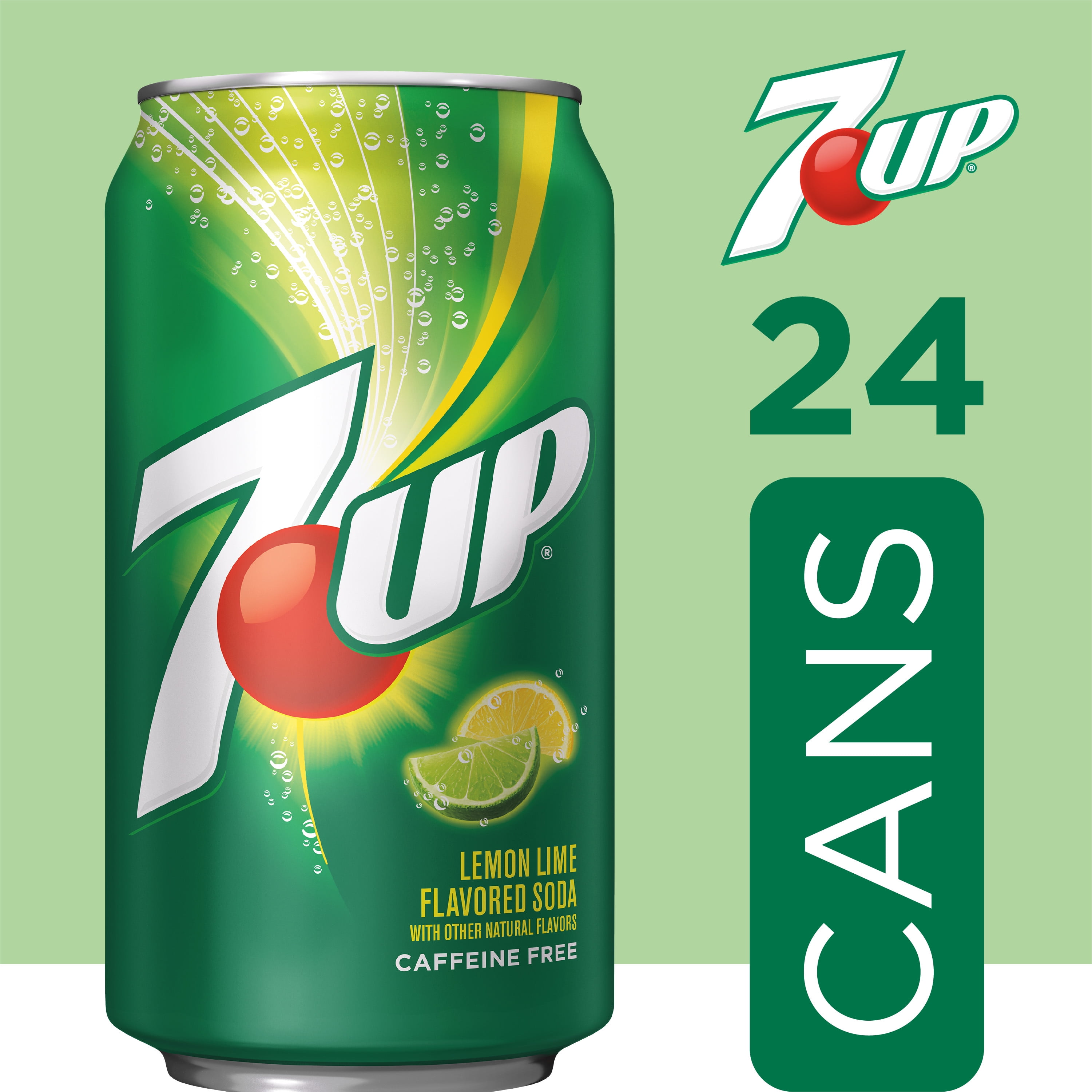 24x Seven Up 7UP drink with lemon and lime flavor 33cl disposable