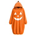 thumbnail image 4 of Ruyelune Blue Halloween Skeleton Onesie Adult Oversized Pumpkin Suit Pajama, Halloween Jumpsuit For Adults Women Indoor Masquerade Theater Party Home Dress Up M, 4 of 4