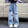thumbnail image 2 of KEXE Baggy Jeans Girls Girl Clothes Size 10-12 Girls Jeans Denim Elastic Wasit Wide Leg Baggy Pants Kids Clothes, 2 of 6