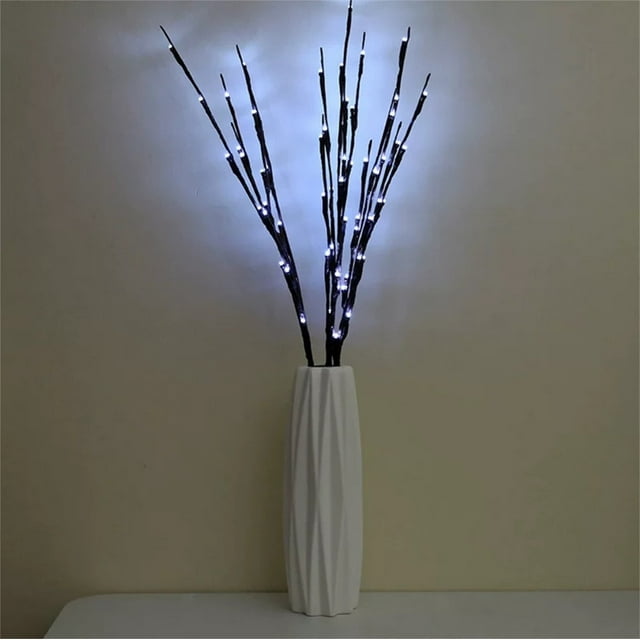 LED Branch Fairy Lights 20 Bulb Floral String Lights, Battery-Operated Decor for Home Garden & Christmas, 70cm