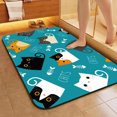 thumbnail image 5 of 1pc Colorful Cat themed Bathroom Rug Bathroom Decor and Accessories- Durable,Anti Slip,And Quick Drying,Suitable For Indoor/outdoor Use - Perfect For Bathrooms,Bedrooms,Kitchens, 5 of 9