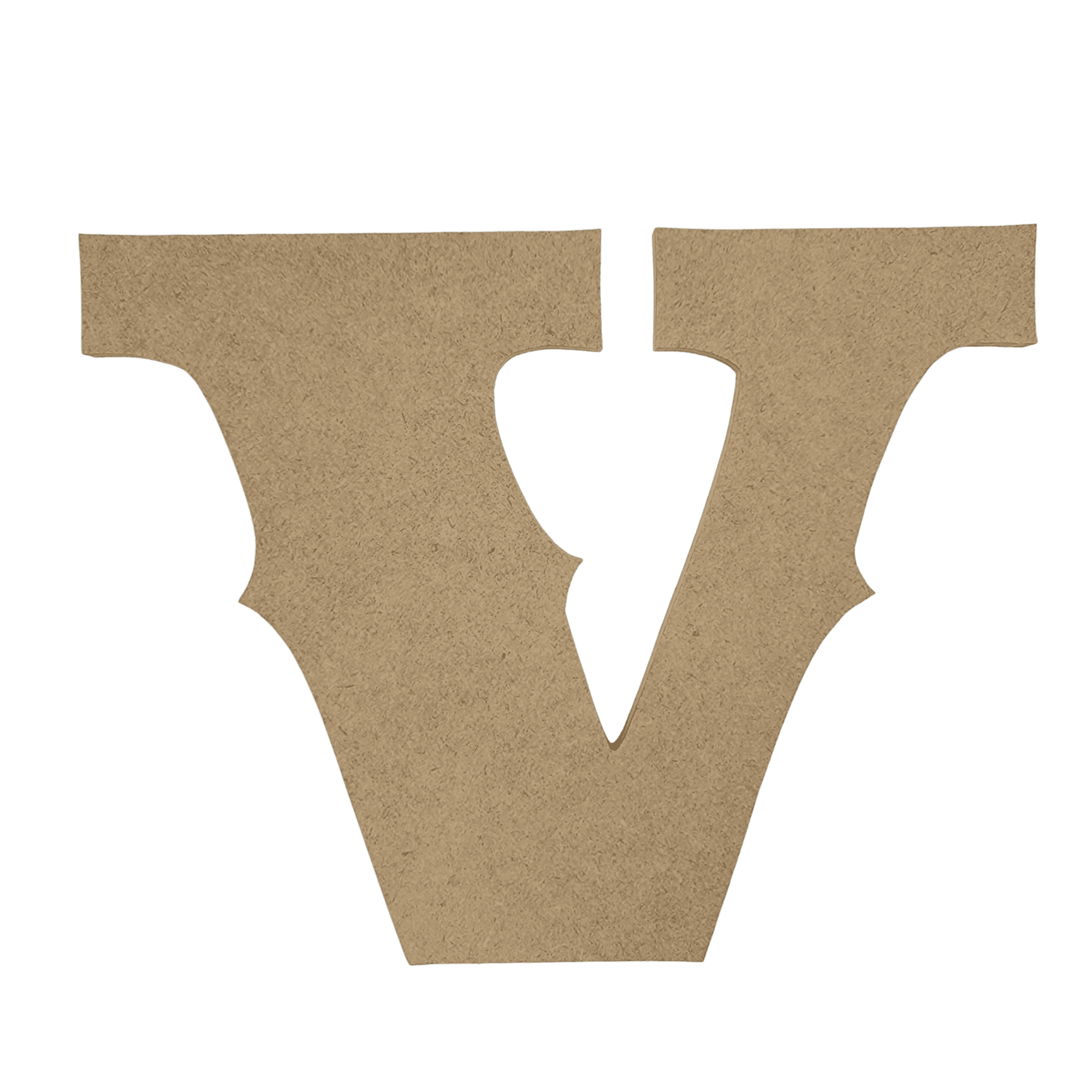 Wooden Letter Unfinished, Saddlebag Font, Craft Cutout