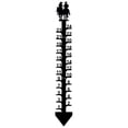thumbnail image 1 of Snowfall Measuring Gauge Outdoor Measuring Gauge Detachable Measuring F7 R0A2, 1 of 9