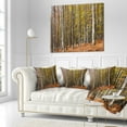 thumbnail image 2 of Designart Bright Day in Thick Forest - Modern Forest Throw Pillow - 18x18, 2 of 4