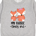 thumbnail image 3 of Inktastic Cute Kawaii Fox My Bubbe Loves Me Toddler Sweatshirt, 3 of 4