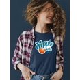 thumbnail image 2 of Retro Dippin' Dots Logo Graphic Women's T-shirt Tee - Ice Cream Lovers Graphic Women's T-shirt, 2 of 4