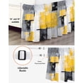 thumbnail image 3 of Abstract Mottled Bed Skirt King Size 16" Drop Retro Yellow Gary Stitching Ruffled Wrap Around Bed Skirts Adjustable Elastic Bedskirt Dust Ruffle for King Size Bed, 3 of 7