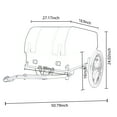 thumbnail image 2 of Heavy-Duty Bike Cargo Trailer, 88LBS Capacity, Foldable & Waterproof for Camping, 2 of 16