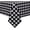 Black and White Checkered, variant on Checkered Vinyl Rectangle Tablecloth - 60 x 120 Inch - 100% Waterproof Oil Proof Spill Proof PVC Table Cloth, Wipe Clean Table Cover for Dining Table, Buffet Parties and Camping, Blue and White