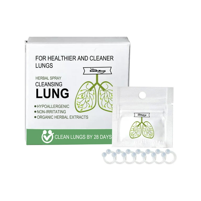 7Pcs/box Organic Herbal Lung Cleansing Detoxifying Repair Nose Ring Better  Breathing 