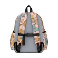 thumbnail image 3 of Butterfly and Monarch Orange Pattern Cute School Backpack with Padded Back and Adjustable Shoulder Straps 13.4"x11"x4.7", 3 of 5