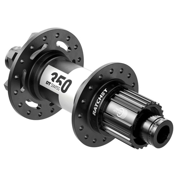 DT Swiss 350 Rear Hub - 12 x 157mm, 6-Bolt, Micro Spline, Black, 32H, 36pt