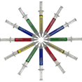 thumbnail image 2 of Syringe Pens - (bulk Pack Of 24) Retractable Fun Multi Color Novelty Pen For Nurses, Nursing Student School Supplies, Birthdays, Stocking Stuffers, 2 of 5