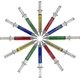 thumbnail image 2 of Syringe Pens - (bulk Pack Of 24) Retractable Fun Multi Color Novelty Pen For Nurses, Nursing Student School Supplies, Birthdays, Stocking Stuffers, 2 of 5