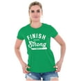thumbnail image 3 of Finish Strong Bible Scripture Quote Womens Slim Fit Graphic Tee Brisco Brands S, 3 of 5