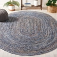 thumbnail image 2 of SAFAVIEH Cape Cod Miah Geometric Area Rug, Blue/Natural, 3' x 5' Oval, 2 of 11