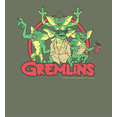 thumbnail image 2 of Gremlins Red Circle Logo Adult Olive Long Sleeve Hoodie-XL, 2 of 7