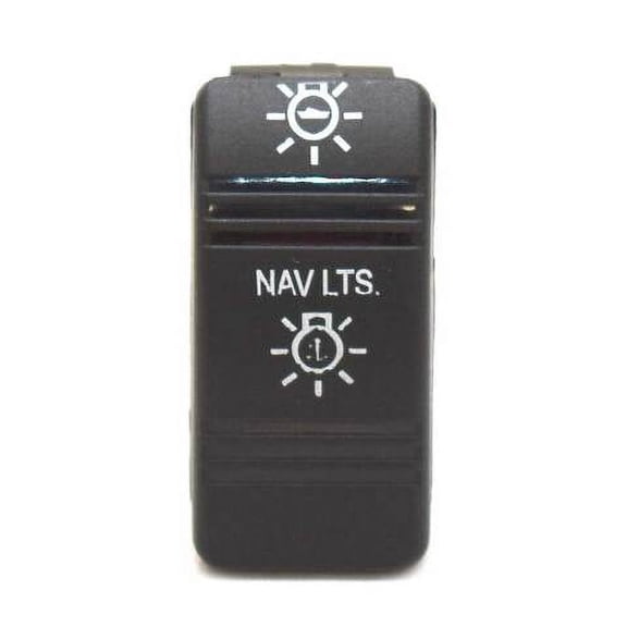 Carling Boat Nav Lts Rocker Switch | On/Off/On 12V 20A 7 Spade Lighted