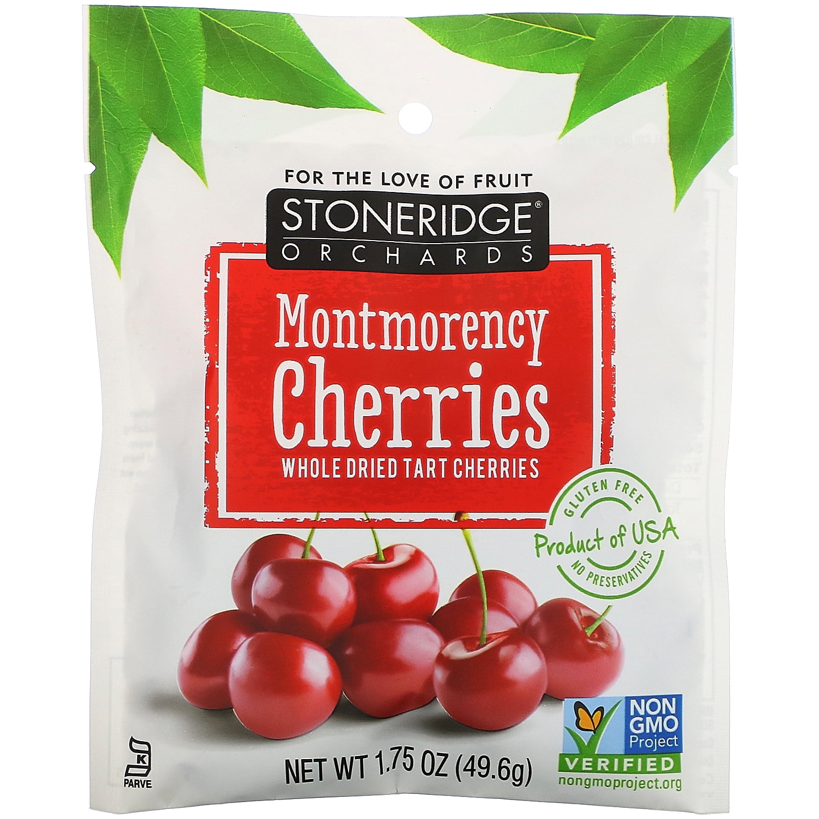 Stoneridge Orchards Montmorency Cherries, Whole Dried Tart Cherries, 1.