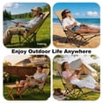 thumbnail image 6 of Folding Camping Chairs, Camping Lounge Chair with Detachable Footrest Adjustable Backrest, Portable Folding Chair, 6 of 10