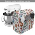 thumbnail image 2 of Cats Stand Mixer Cover, Cheerful Sketch Art of Kittens in Pastel Colors and Different Positions Animals, Kitchen Appliance Organizer Bag Cover with Pockets, 5 Quarts, Multicolor, by Ambesonne, 2 of 4