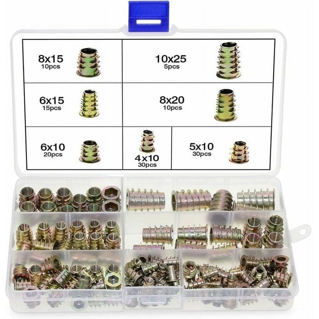 Kit d'Outils d'Assortiment pour Assemblage de Meubles, Installation Facile Applications Larges Résistant à la Corrosion Durable Longue Durée pour Projets en Bois, 120 Pcs