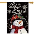 thumbnail image 1 of Banner AVOIN colorlife Let It Snow, 71 x 102 cm, doble cara, 1 of 7
