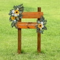 thumbnail image 2 of 2x Wedding Arch Flowers Sunflowers Decor Rustic for Backdrop Door Party white yellow, 2 of 8