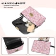 thumbnail image 4 of KUIFORTI Pink Axolotl Crossbody Leather Bag Hard-Wearing Small Shoulder Bag Ladies Handbag Easy to Carry Portability Purse Shoulder Bags with Chain Strap for Work Shopping, 4 of 7