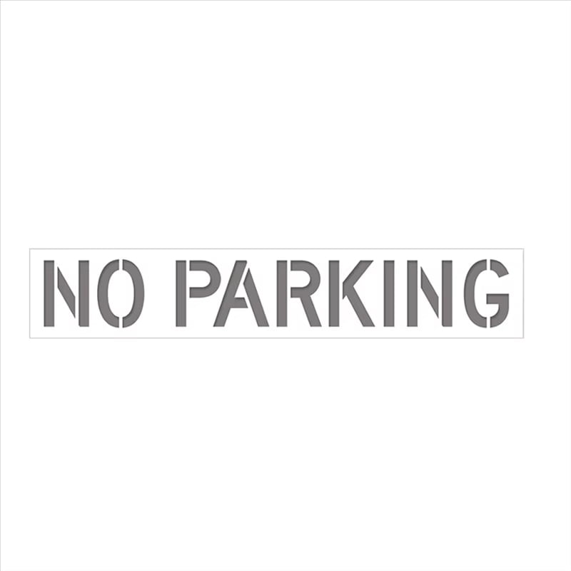 Reusable Fire Lane Stencil Template, 12" Tall Letters Silicone Stencil for Parking Lot, Pavement, and Asphalt, Durable No-Parking Stencil for Safety Marking
