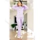 thumbnail image 4 of Set De 2 Pijamas Afelpadas Mujer Polar Pantalón Sudadera Ropa Invierno, 4 of 5
